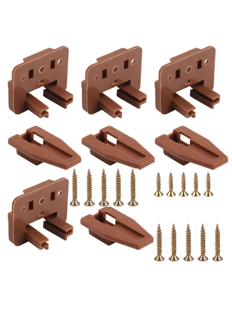 Generic 5 Pack Drawer Guide Kit, for Kenlin Rite-Trak II Plastic Drawer Slides Track Guide Replacement Furniture Parts for Center Mount Drawer, Dressers and Nightstand Drawer Systems  - Image 1