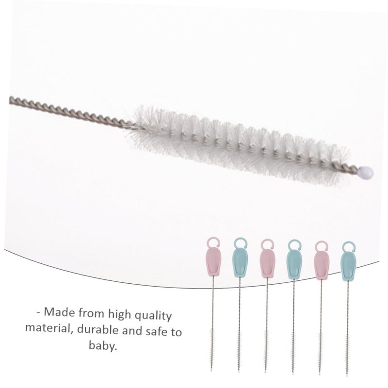 18pcs Stainless Steel Straw Brush Multi Nylon Cleaners Set For Water Bottles And Straws Cleaning Tool With 15cm Length Washable Reusable - Image 4