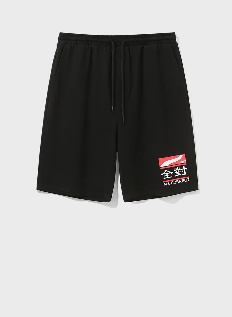 SEMIR Casual Homewear Plain Shorts