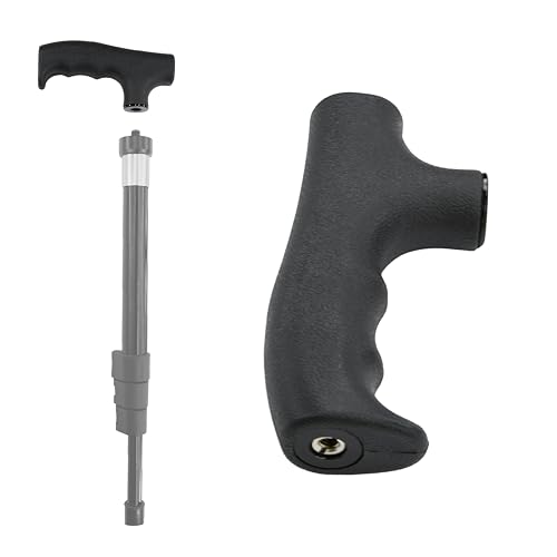 CamDesign Monopod Handle Adapter Walking Stick Cane Monopod Head Attachment Converter Trekking Pole Handle Grip for Hiking Climbing Photography - Image 1