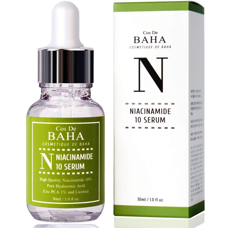 Cos De BAHA Niacinamide 10% + Zinc PCA 1% Brightening Serum for Face - Pore Reducer + Uneven Skin Tone Treatment + Diminishes Acne Prone, Skin Balancing Pore Reducing, Restores Elasticity, 2 Fl Oz (60ml) - Image 1
