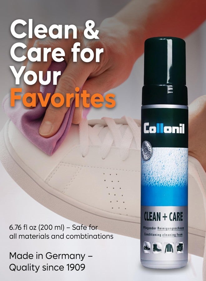 Collonil Clean & Care Shoe Cleaner - Cleaning Foam - Sneaker Cleaner for Leather, Suede, Textile & Synthetic Materials | Universal Use | 6.76 fl oz - Made in Germany - Image 2