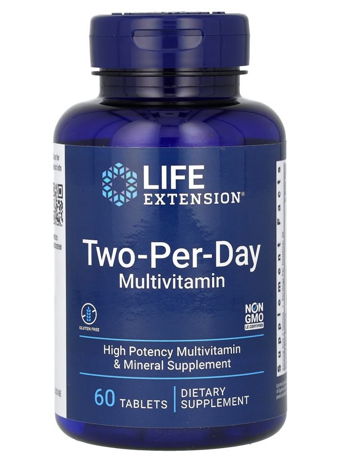 Two-Per-Day Multivitamin 60 Tablets
