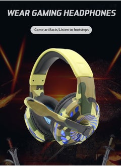 Komc Professional Gaming Headset Surround Sound Music Earphone With Microphone RGB 3.5MM Wired Headphones for PC XBOX PS4 One PC with LED cool Lights  - Image 2