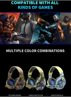 Komc Professional Gaming Headset Surround Sound Music Earphone With Microphone RGB 3.5MM Wired Headphones for PC XBOX PS4 One PC with LED cool Lights  - Image 5