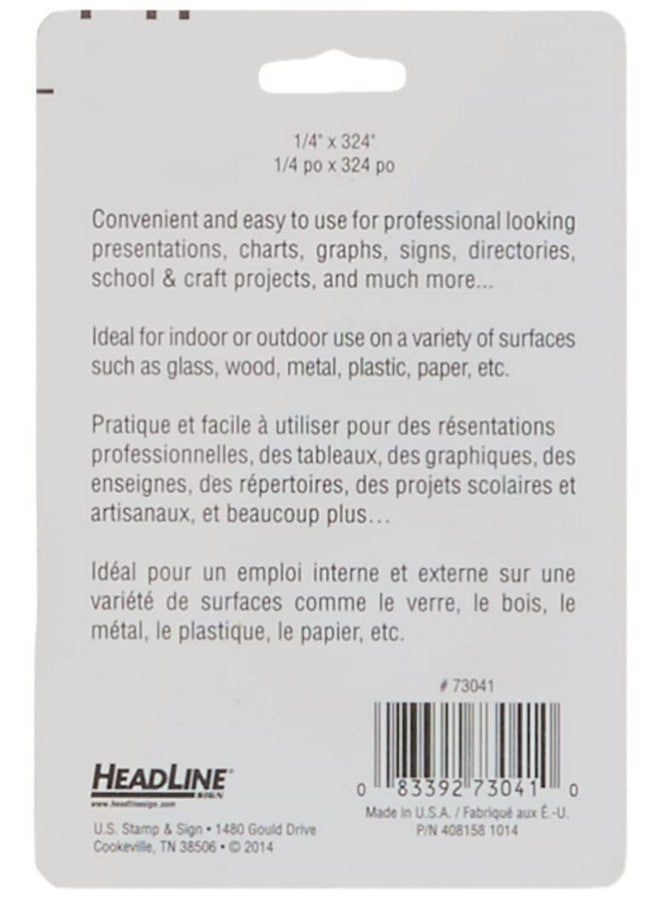 Headline Sign 73041 Graphic Art Tape Black 1/4 Inch Wide 324 Inches Long - Image 3