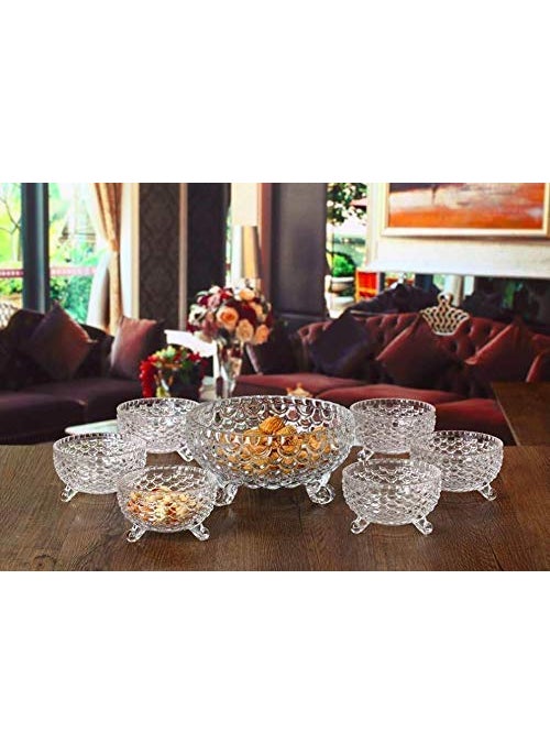 Kmart KHODIYAR Crystal Glass Desert IceCream Sundae Bowl  - Image 2