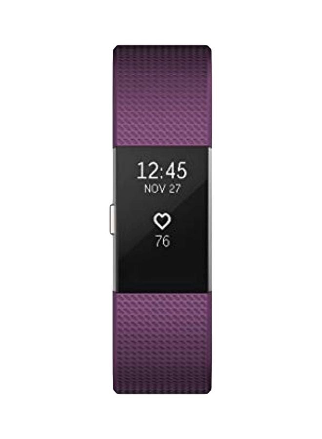 Fitbit Charge 2 PurePulse Heart Rate Fitness Tracker Plum - Image 1