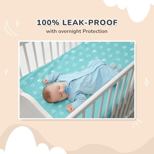 R for Rabbit Waterproof Quick Dry Sheet for Baby | Anti-Piling Fleece Breatheable Fabric Extra Absorbent Instant Dry Baby Bed/Cot Protector Mat (Size-L,Multi Joy,Pack of 3 Combo) - Image 5