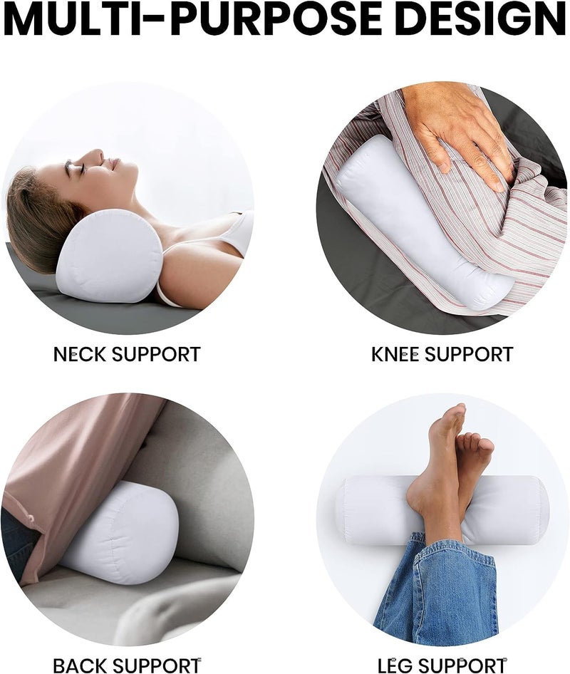 Texlux Super Support Grey Bolyester 2 Pack Firm Support Bed PillowsBolyester Designed for Back and Side Sleepers - Image 5