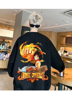 KUYING New One Piece Printed Casual Round Neck Hoodie  - Image 1
