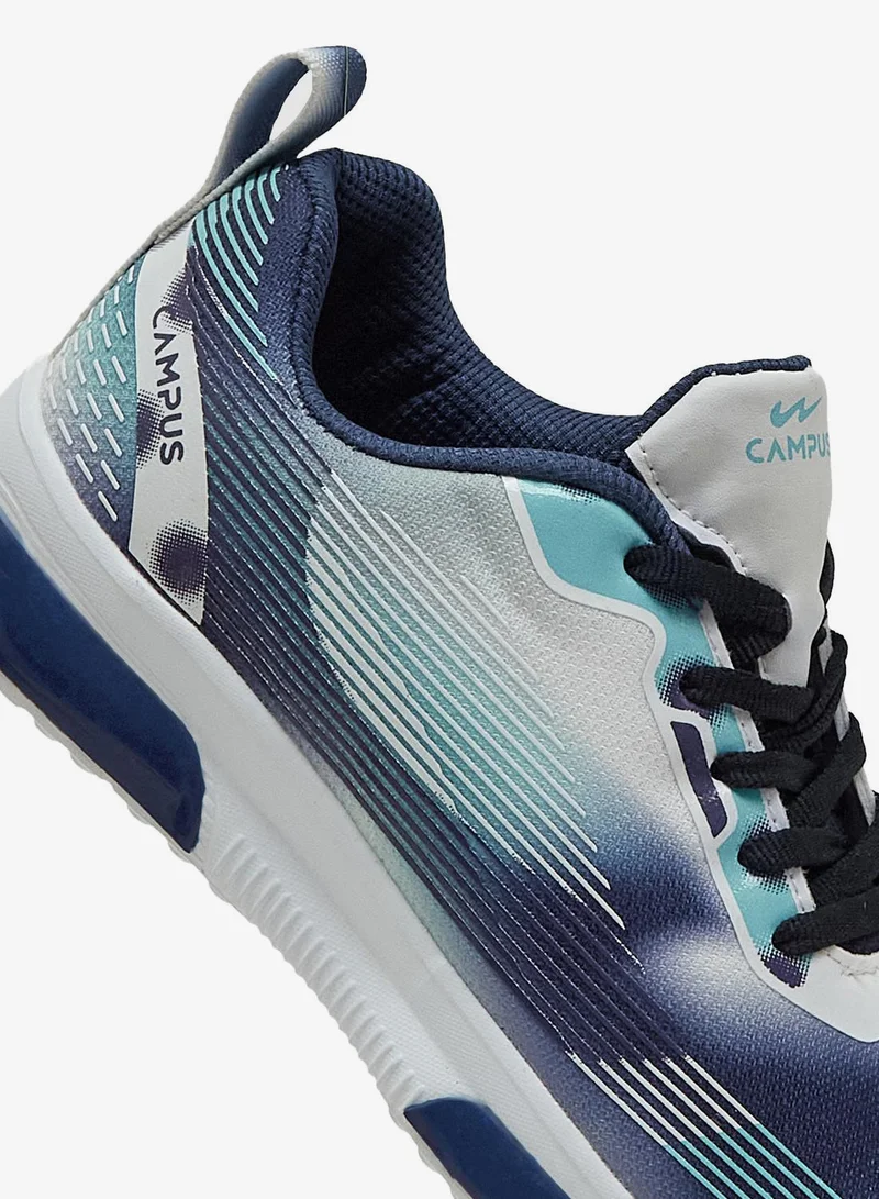 CAMPUS White/Navy Kids White Low-Top Sneakers - Energetic Style Shoes with Soft Padding and Airy Feel  | Best Price UAE