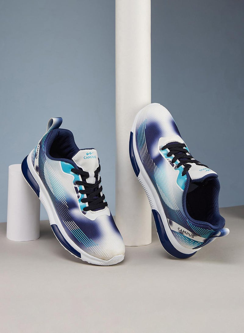 كامبس أحذية رياضية بيضاء للأطفال بتصميم عصري مبطن وتهوية ممتازة - Image 1