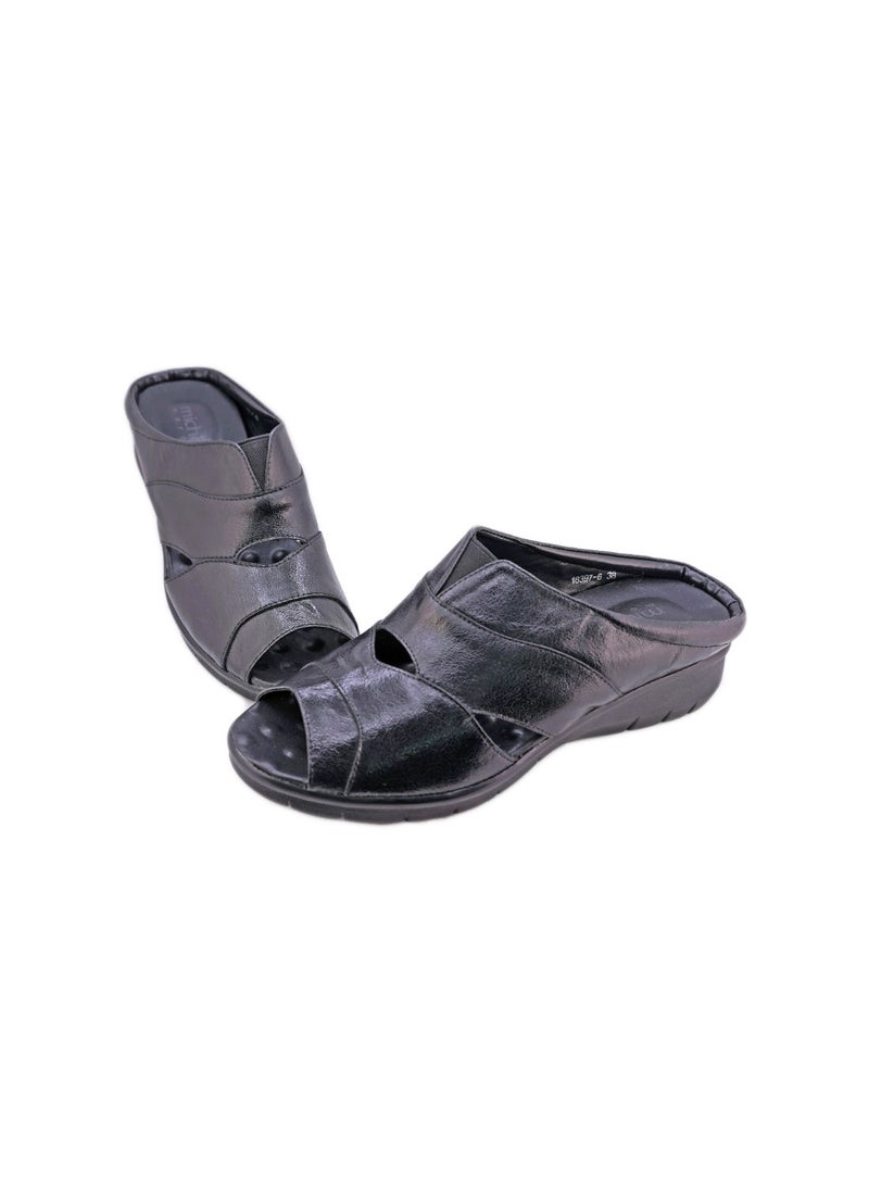 Michelle Morgan - Elegant  Ladies Sandals  Black - Image 1
