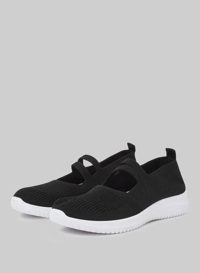 ستايلي سنيكر سليب اون بشريطين سادة
