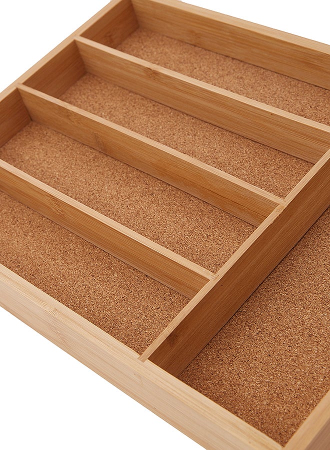 Cutlery Drawer Organizer Brown 36x27x4.5centimeter - Image 2