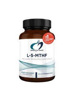 Designs for Health L 5-MTHF - Quatrefolic L Methylfolate Supplement 5mg (8500 DFE) - Methylated Folate Supplement for Women & Men - Supports Methylation - Non-GMO, Gluten Free (60 Capsules) - pzsku/ZBB7DED876D00AE47D64DZ/45/_/1739864398/7236e0af-72f7-4740-8347-beee8cb16c60