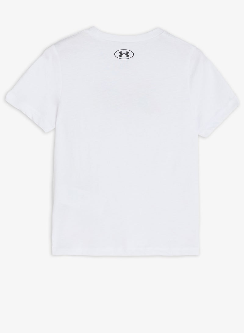 UNDER ARMOUR Youth Patch Pack Wordmark T-Shirt - Image 2