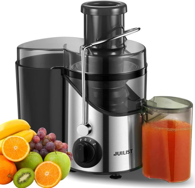 JUICER MACHINES CENTRIFUGAL JUICERS WHOLE VEGETABLES AND FRUIT WITH 3INCH MOUTH FOOD CHUTE 400W MOTOR WITH 3SPEED SETTING BRUSH FOR EASY CLEANING BPAFREE