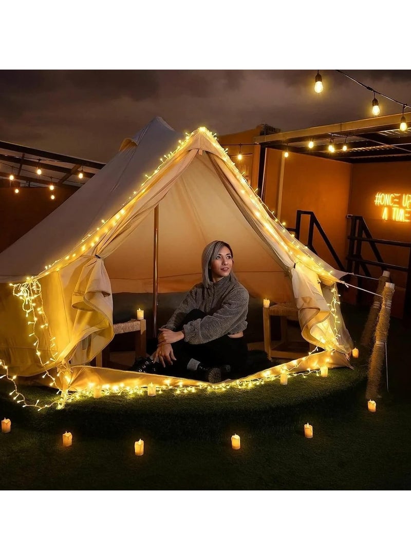 Chocisong 100LED Home Decorative Fairy Lights, 10M Outdoor String Lights, 8 Lighting Modes Plug in, for Wedding, Brithday, Party, Home Decoration (Warm White) - Image 5