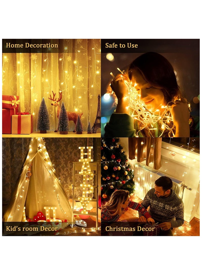 Chocisong 100LED Home Decorative Fairy Lights, 10M Outdoor String Lights, 8 Lighting Modes Plug in, for Wedding, Brithday, Party, Home Decoration (Warm White) - Image 4
