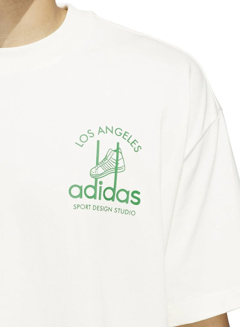 adidas Originals ivory adidas Sport Design Studio Jabbar Graphic T-Shirt  | Best Price UAE