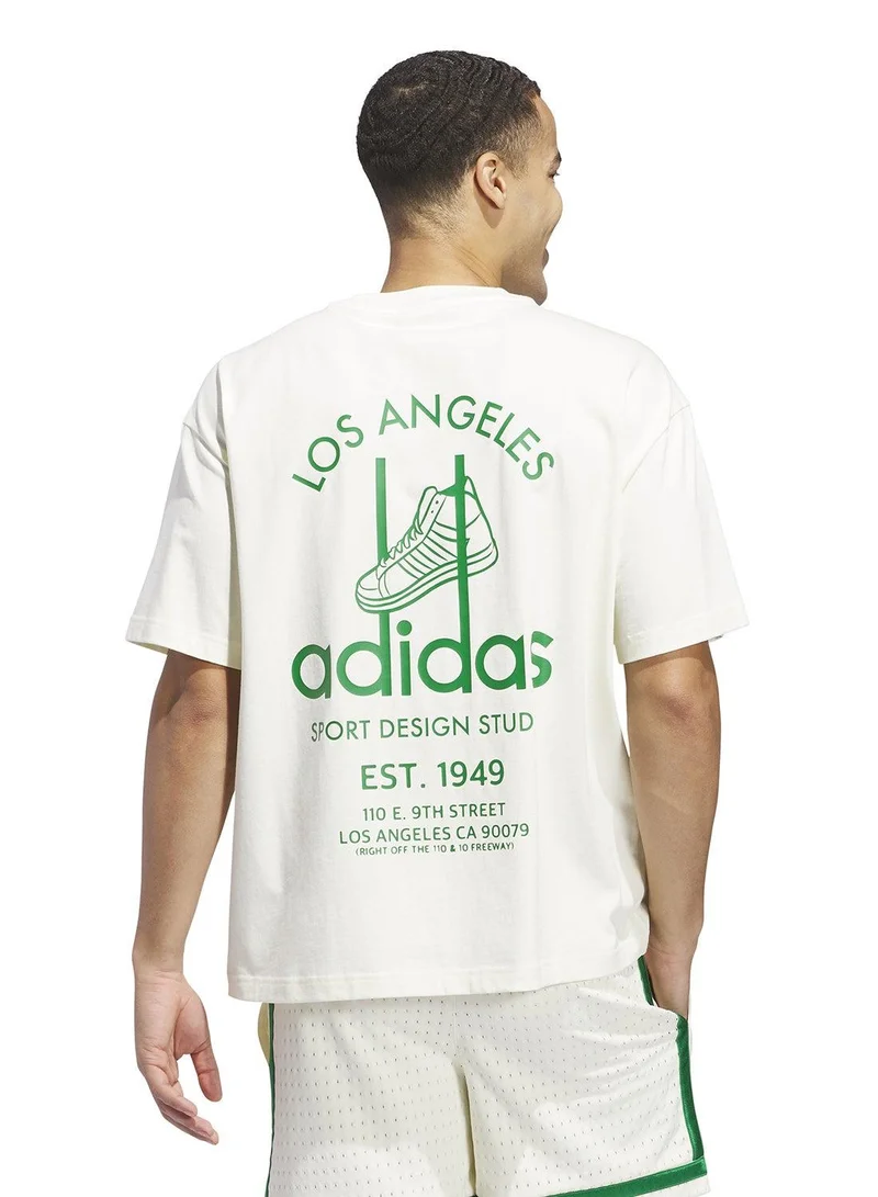 adidas Originals ivory adidas Sport Design Studio Jabbar Graphic T-Shirt  | Best Price UAE