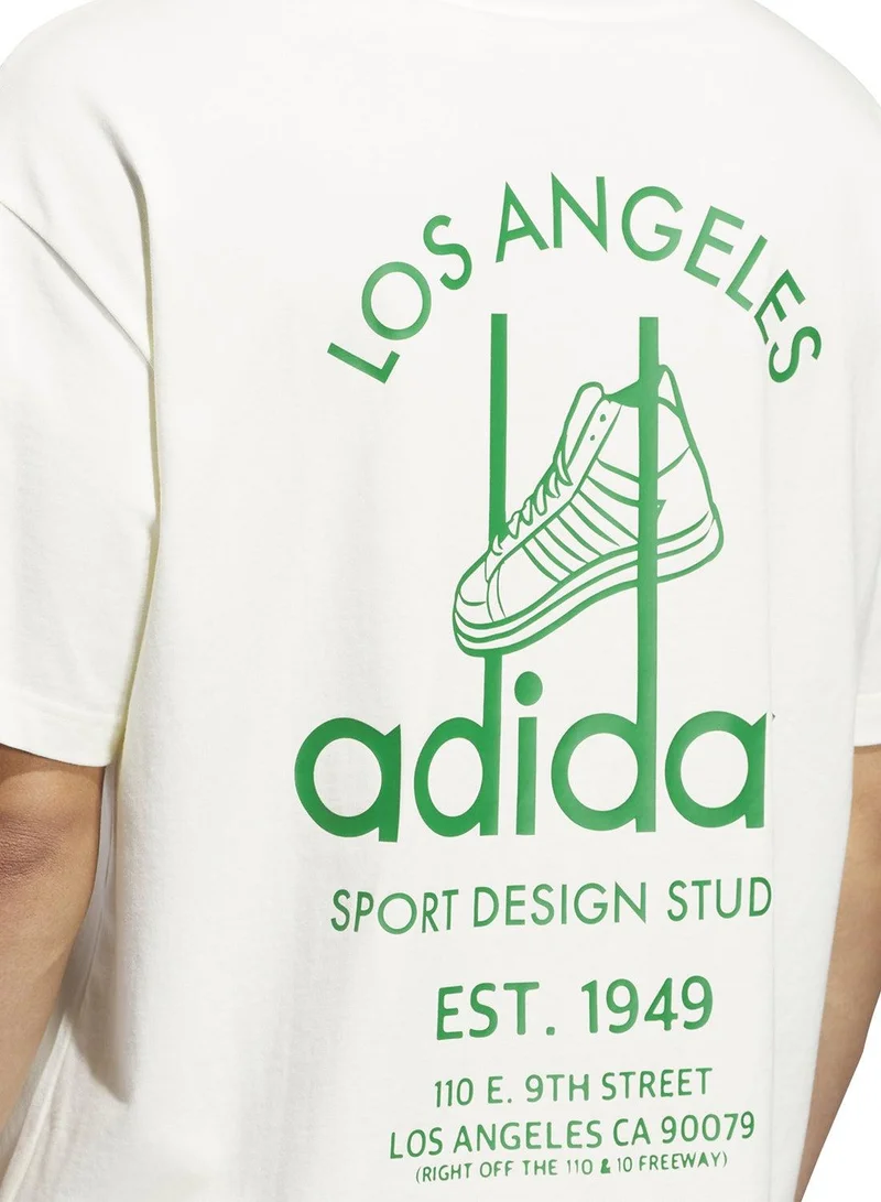 adidas Originals ivory adidas Sport Design Studio Jabbar Graphic T-Shirt  | Best Price UAE