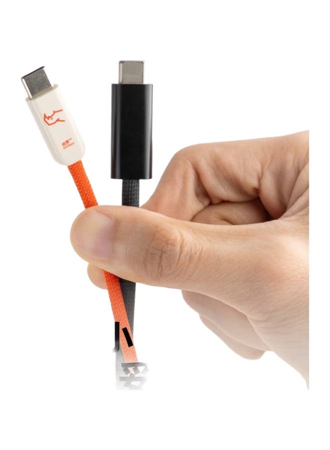 Candysign Sugar Compatible Thunderbolt 4 Data Cable, Usb4 Full-Function 240W Fast Charging, Type-C Thin Cable, Macbook Huawei Laptop 8K Video Screen Mirroring Cable, Fast Charging Cable - Image 3