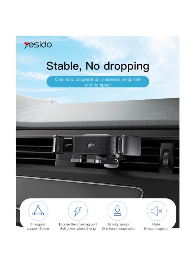 Yesido C166 High Quality Universal Adjustable Gravity Sensor Magnetic Suction Car Air Vent Phone Holder  - Image 2