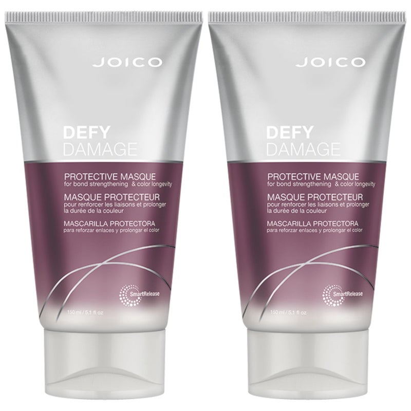 JOICO Defy Damage Protective Masque | For Color-Treated Hair | Strengthen Bonds & Preserve Hair Color | With Moringa Seed Oil & Arginine | 5.1 Fl Oz (Pack of 2) - Image 1