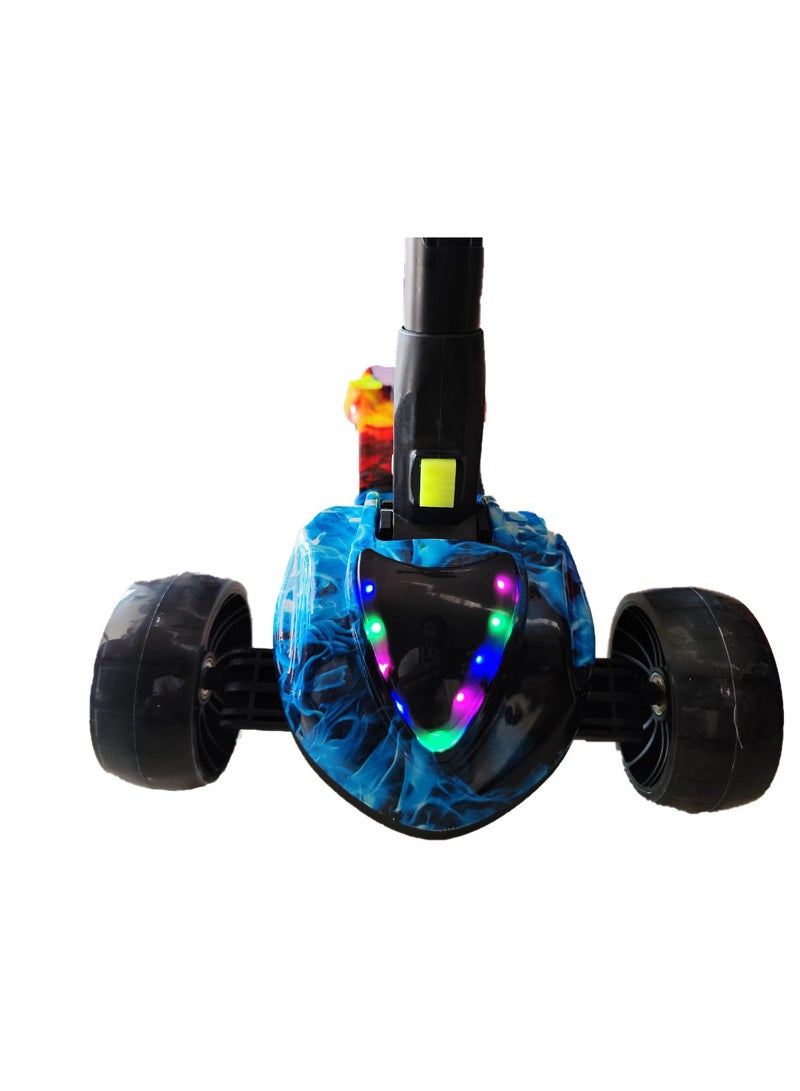 Kids Scooter, 3 Wheel Foldable Kick Scooter for Boys Girls Ages 3+ Years, Adjustable Height, Lean to Steer, Non-Slip Deck, Lightweight Push Scooter for Children - Image 3