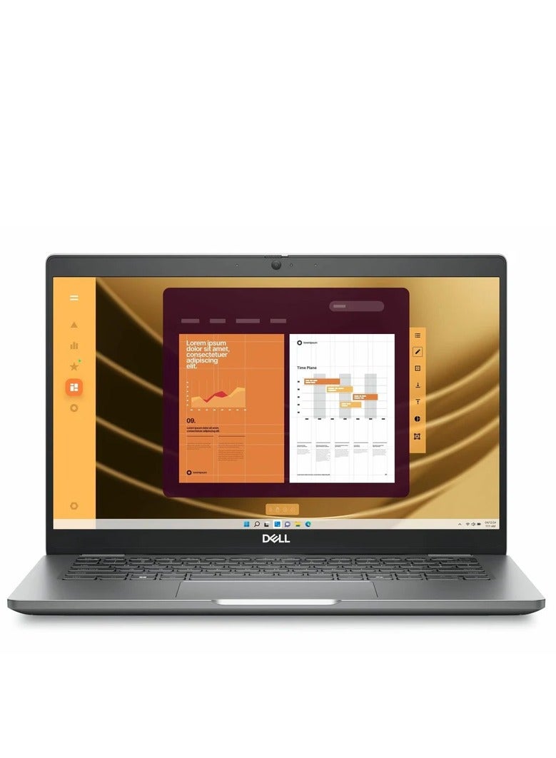 ديل لابتوب لاتيتيود 5450 بشاشة 14 بوصة FULL HD (1920x1080) IPS، مع معالج Ultra 5 125U، 8GB RAM DDR5/512GB SSD/شاشة غير لمسية/WINDOWS 11 PRO - Image 1