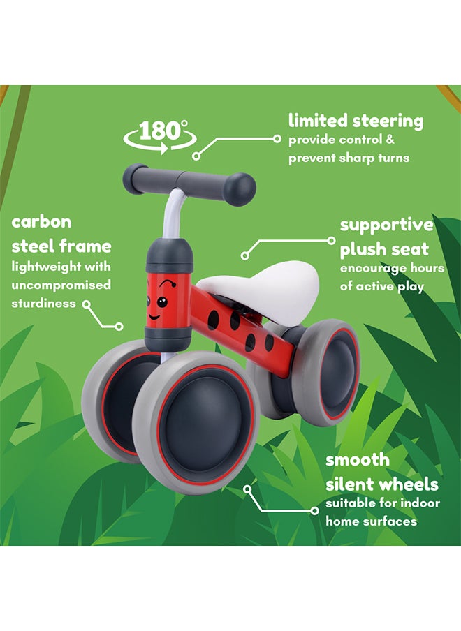 BoldCube Baby Balance Bike Ladybird (Red)  - Image 4