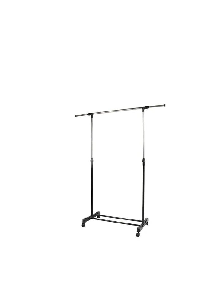 Single Pole Extendable Drying Rack/Silver/Black - Image 2