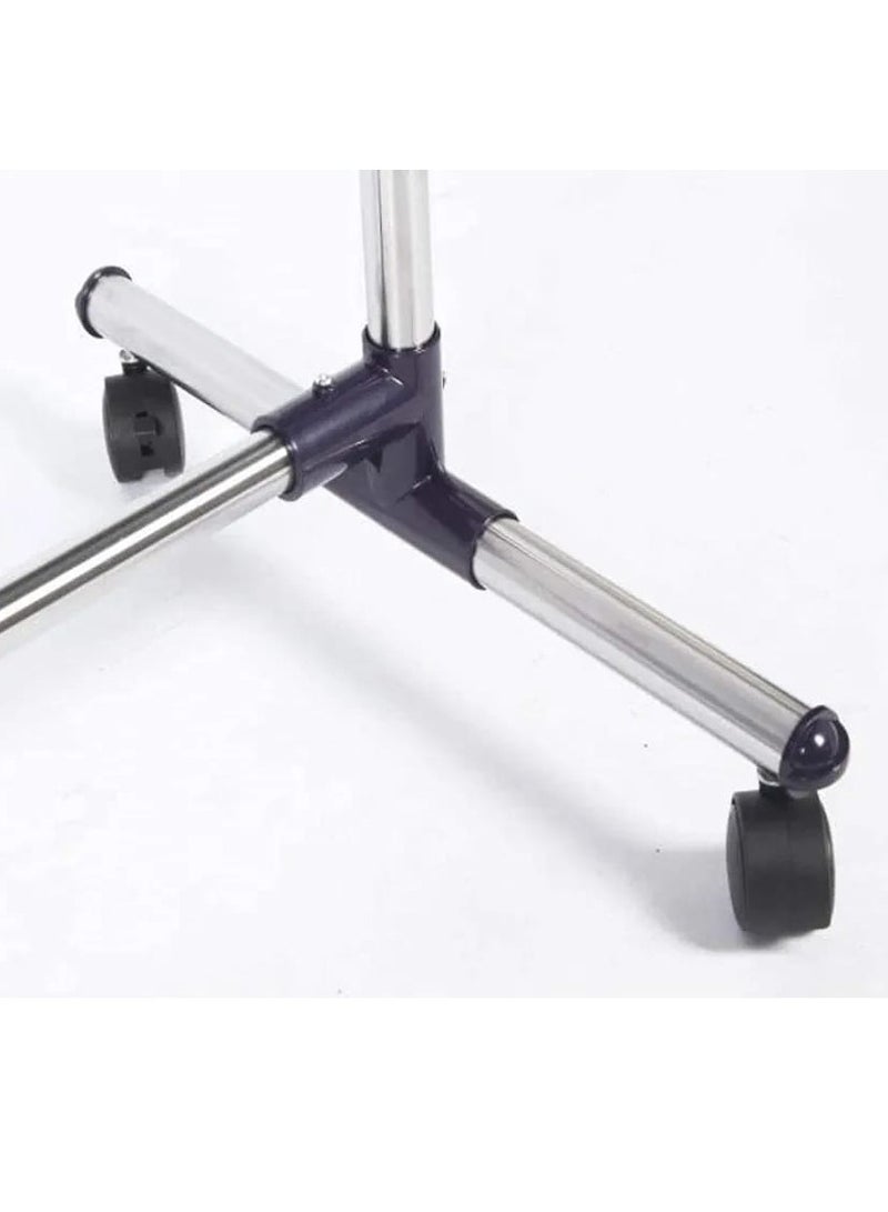 Single Pole Extendable Drying Rack/Silver/Black - Image 4