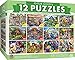 MasterPieces 12 Pack Jigsaw Puzzles for Adults Family Or Kids Artist Gallery 12Pack Bundle 500 300 and 100 Piece Puzzles - Image 2