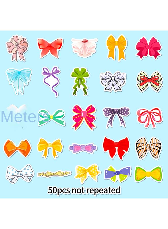 Bluejw Selling 50 Cute Healing Bow Cartoon Children's Stickers Best Selling Notebook Decorative Stickers - Image 4