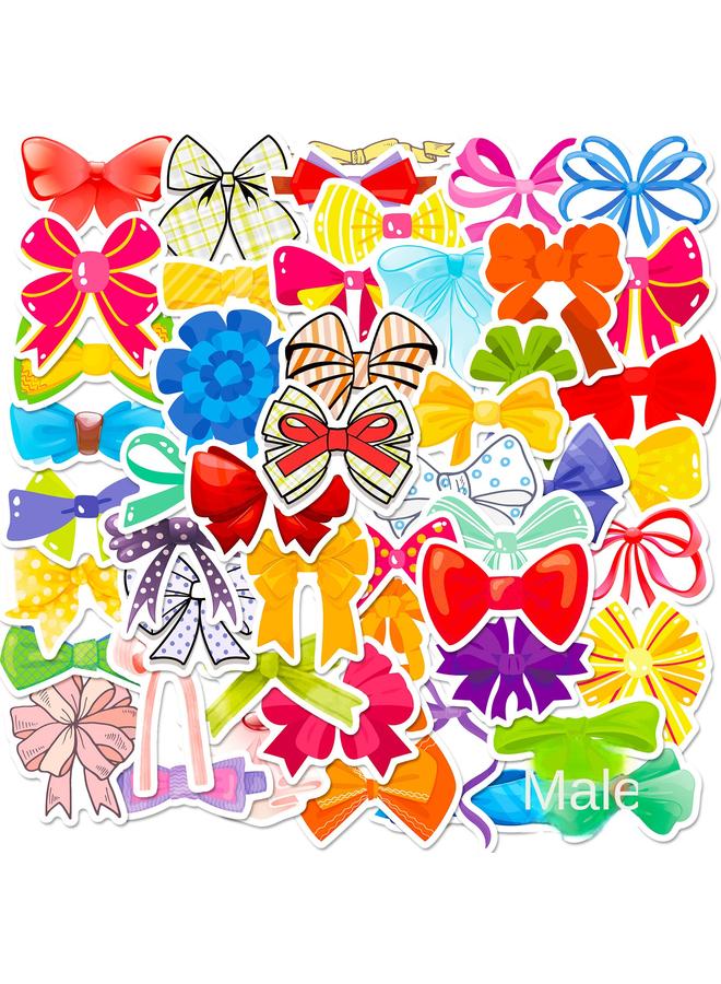 Bluejw Selling 50 Cute Healing Bow Cartoon Children's Stickers Best Selling Notebook Decorative Stickers - Image 1