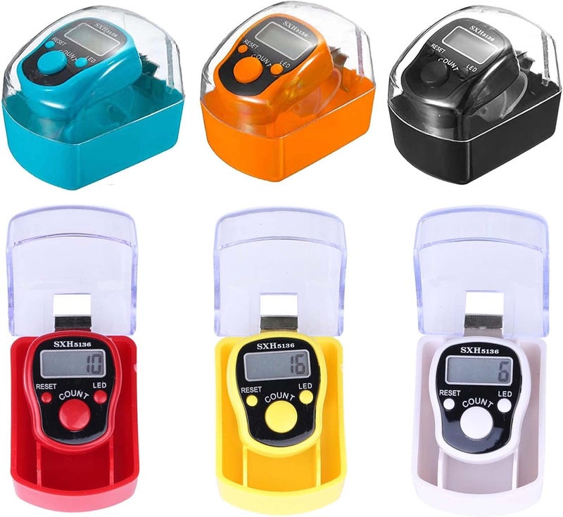 SpiderJuice 99999 5 Digit Multiuse Digital Electronic Portable Mini Hand Tally Clicker Counter Finger Ring Mantra Jaap Device Machine Cricket Umpire Counting Zikr Ziker Dhikr (5136) - Image 1