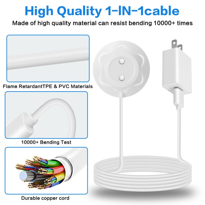EGK Rose Charger Replacement,12mm Standing Magnetic Charging Cable - Image 5