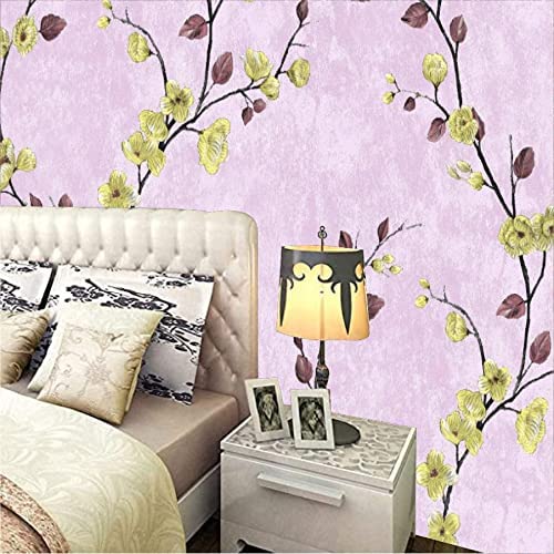 ELTON DIY Wall Paper/Wall Sticker Self Adhesive Nature Floral Elegant Living Room Bed Decoration Interior Exterior Easily Removable Furniture Film (45 x 300 Cms, Breezy Spring Leaves Pink, EL112) - Image 2