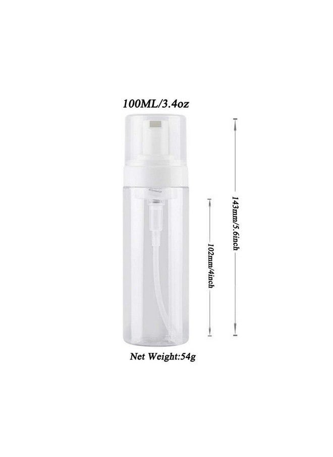 ericotry 2Pcs Transparent Plastic Foam Pump Bottle Foaming Dispensers For Facial Cleanser Shampoo Liquid Hand Bath (100Ml/3.4Oz)  - Image 3