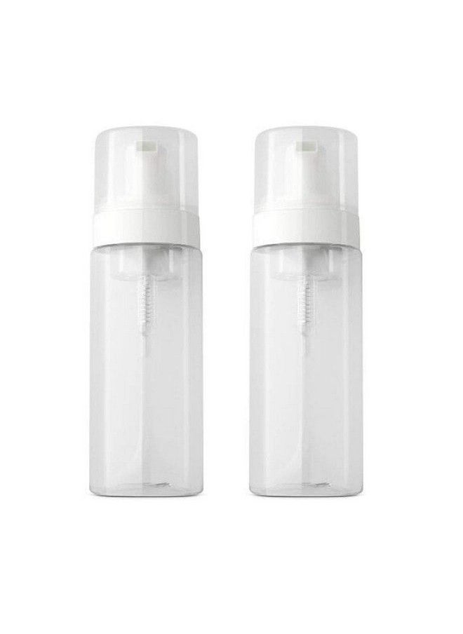 ericotry 2Pcs Transparent Plastic Foam Pump Bottle Foaming Dispensers For Facial Cleanser Shampoo Liquid Hand Bath (100Ml/3.4Oz)  - Image 2