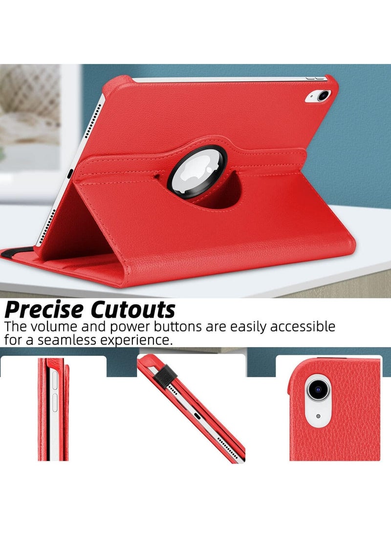 FOCUS Case for Ipad 10th Generation Case 2022 iPad 10.9 Inch 360 Rotating Portfolio Case Red - Image 3