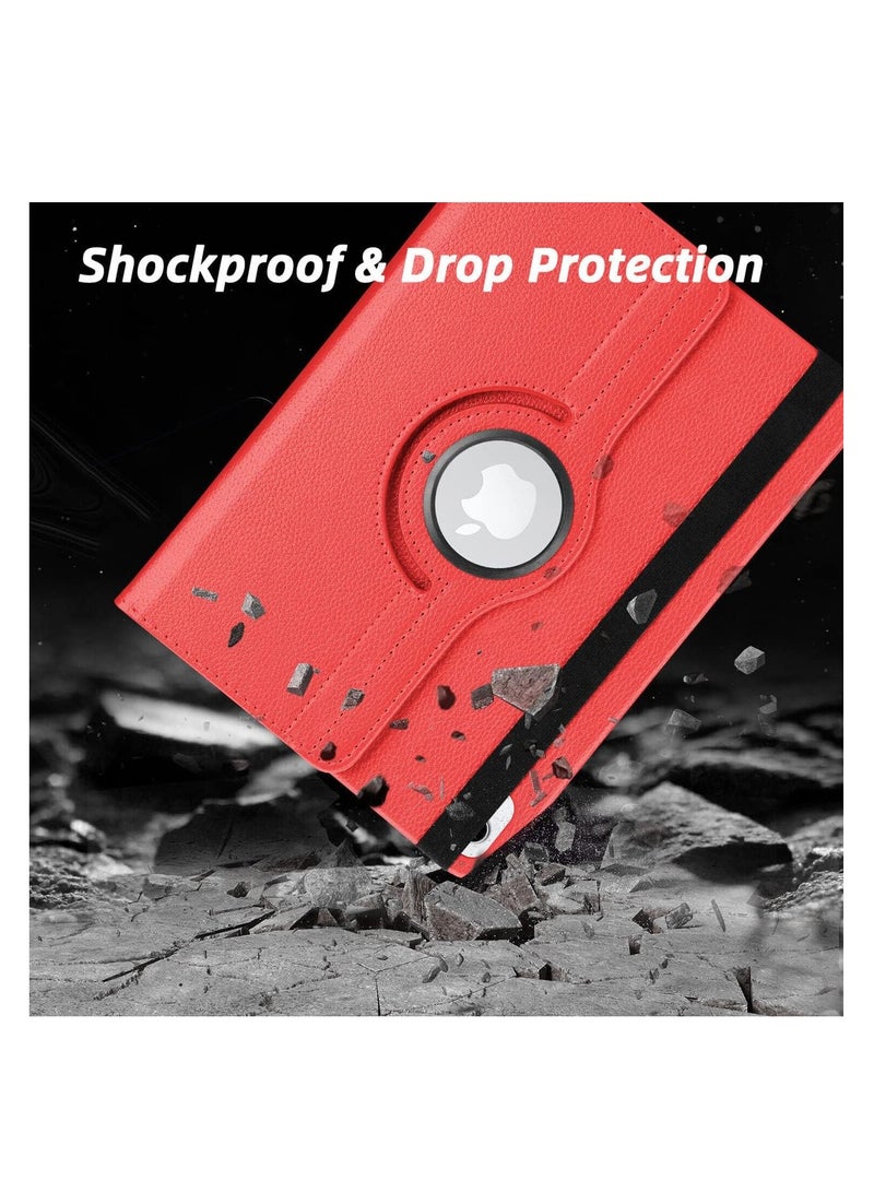 FOCUS Case for Ipad 10th Generation Case 2022 iPad 10.9 Inch 360 Rotating Portfolio Case Red - Image 5