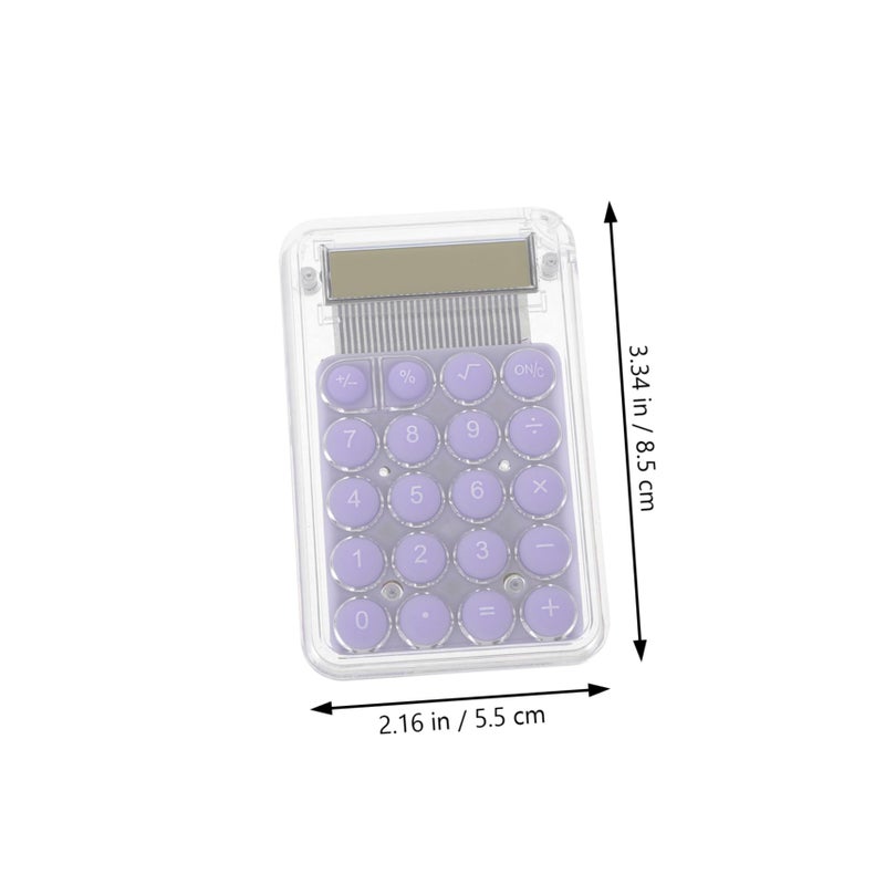 Mini Handheld Calculator Aesthetic Design with Digital Display Lightweight Portable for Office School - Image 3