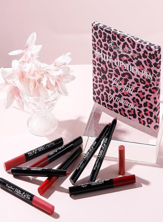 Ruby Face Rubyface12 Colors Crayon Lipstick Set | Long Lasting Crayon Lipstick up to 12 Hours Stay | Matte Finish | Waterproof | Won't Smudge Won't Budge Lip Crayons Matte Lipstick's Gift Set for Women - Image 1