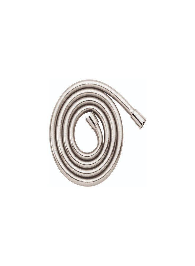 Hansgrohe 28274830 Polished Nickel Techniflex 80" Handshower Hose with Brass Swivel Connector - Image 1