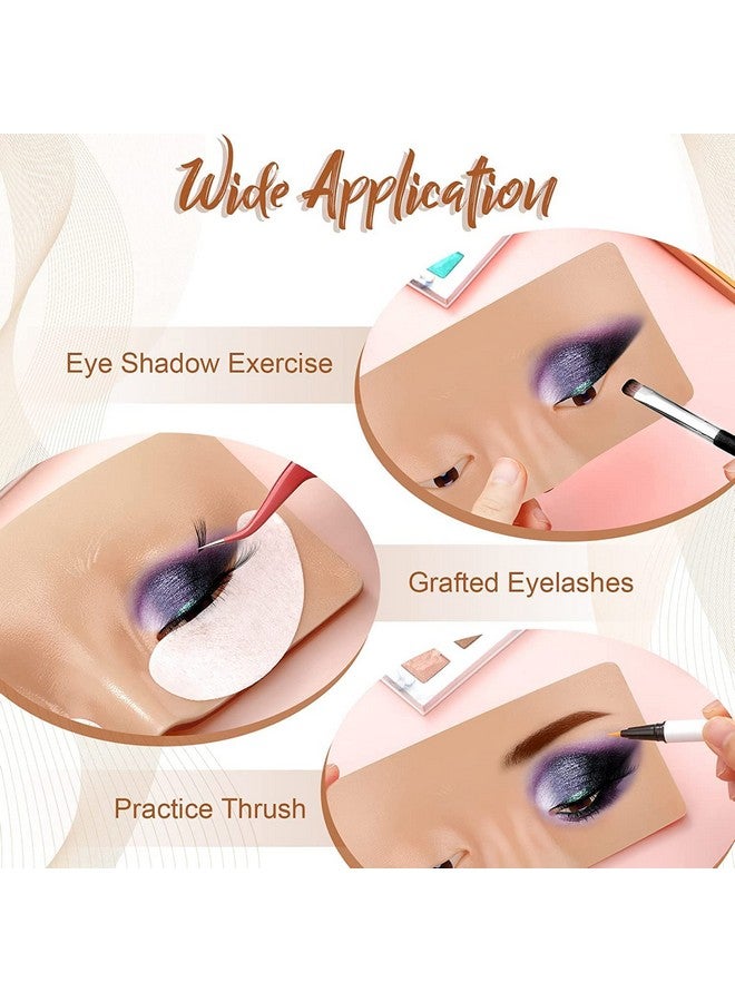 COSLUXE Makeup Practice Face Board Face Dummy Silicone Makeup Face Practice Skin Board,For Makeup Practice Mask Skin Face Eye Makeup Practice For Beginner Makeup Artist The Perfect Makeup Skin, 1 - Pcs - Image 2